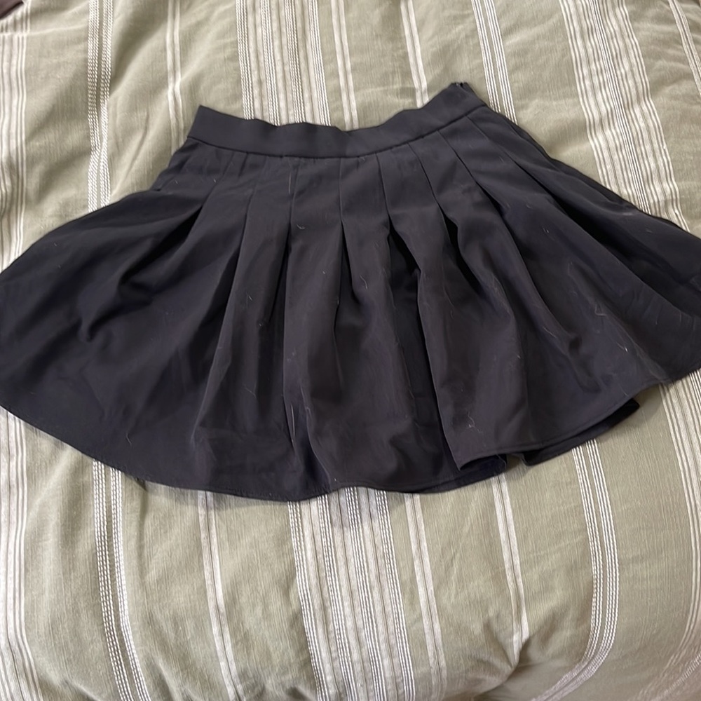 Black mini skirt